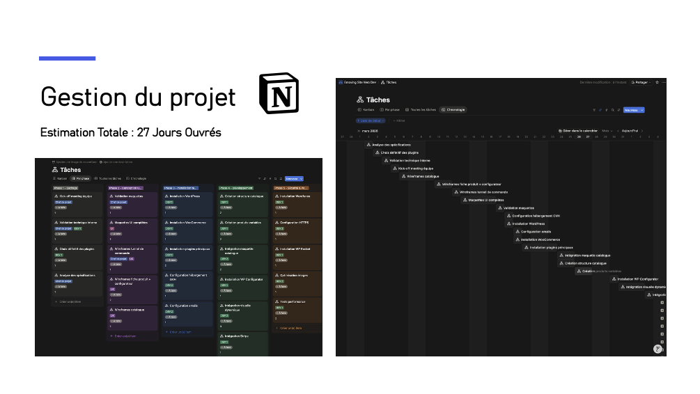 Slide Gestion de projet Notion